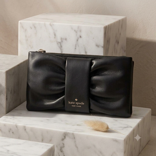 Billetera Negra Kate Spade
