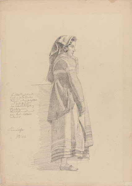 Stående italienerinne 1842