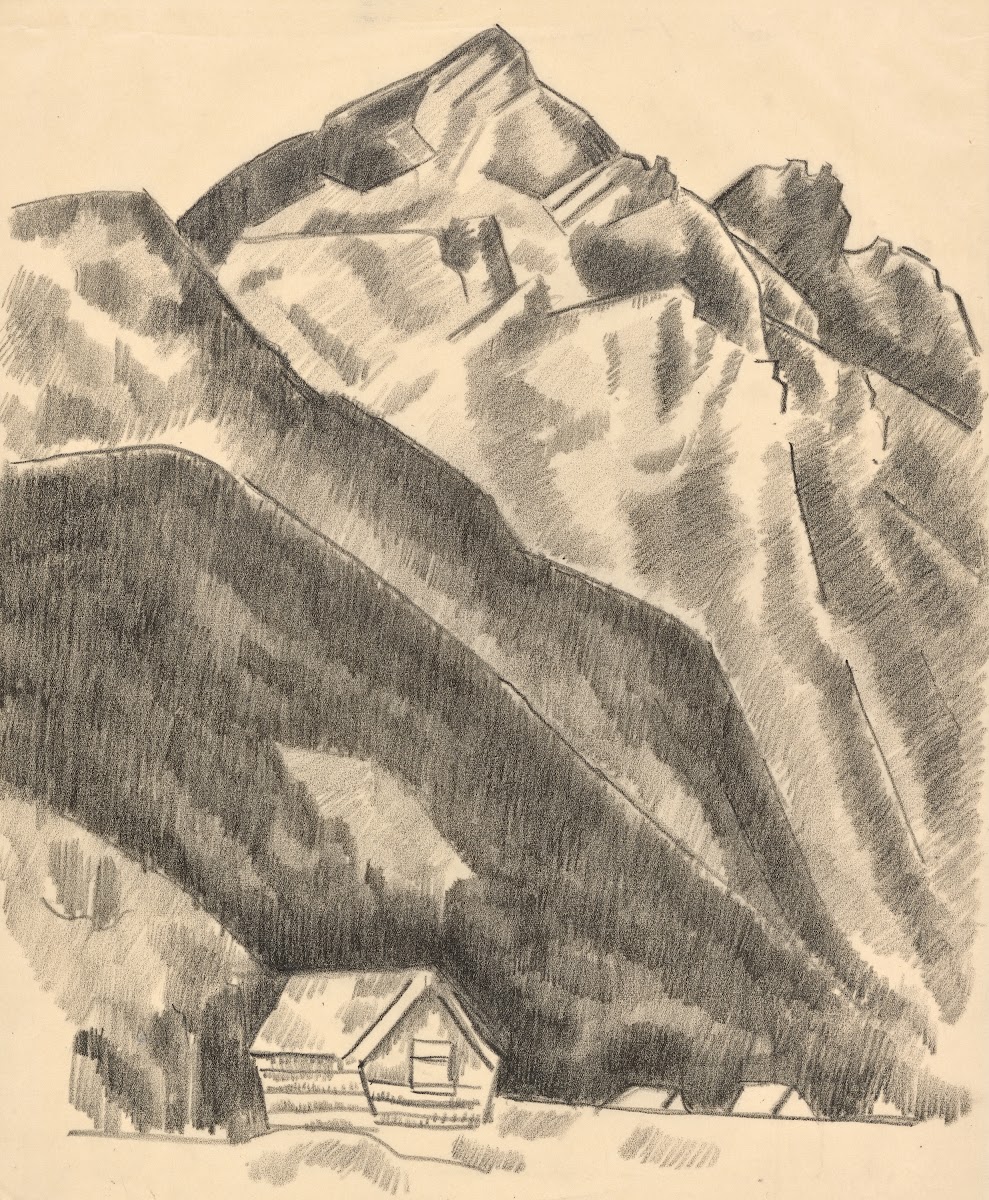 Mountain landscape Garmisch Partenkirchen 1930 1935