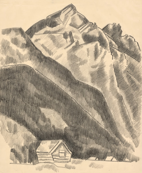 Mountain landscape Garmisch Partenkirchen 1930 1935