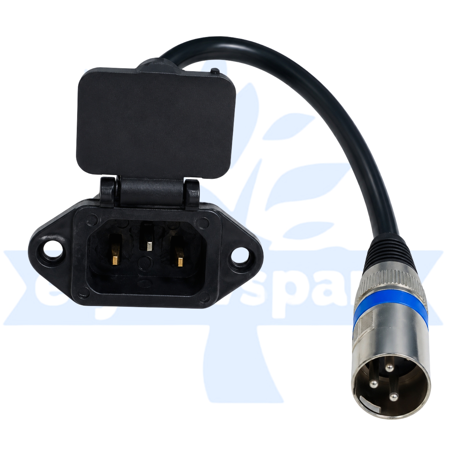 QY XLR MALE+3 PIN CHARGING SOCKET (277a)