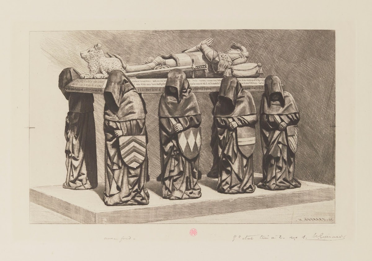 Monument funéraire de Philippe Pot collection du comte de Vesvrottes Dijon 1885