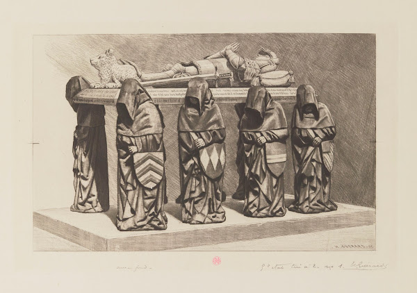 Monument funéraire de Philippe Pot collection du comte de Vesvrottes Dijon 1885