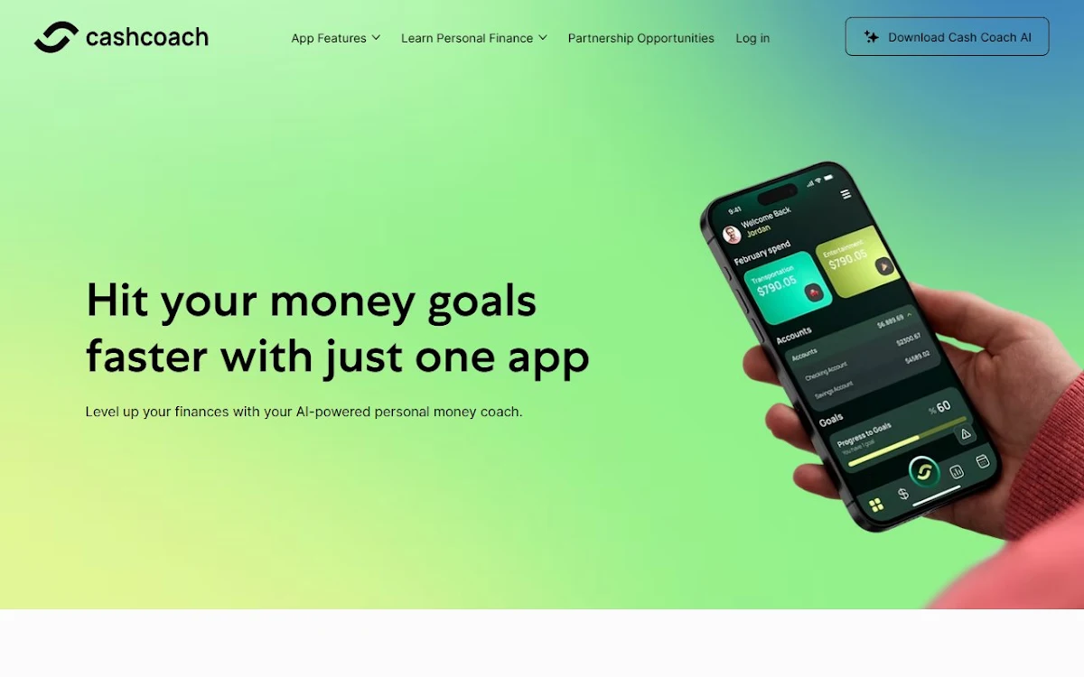 Captura de Cash Coach AI