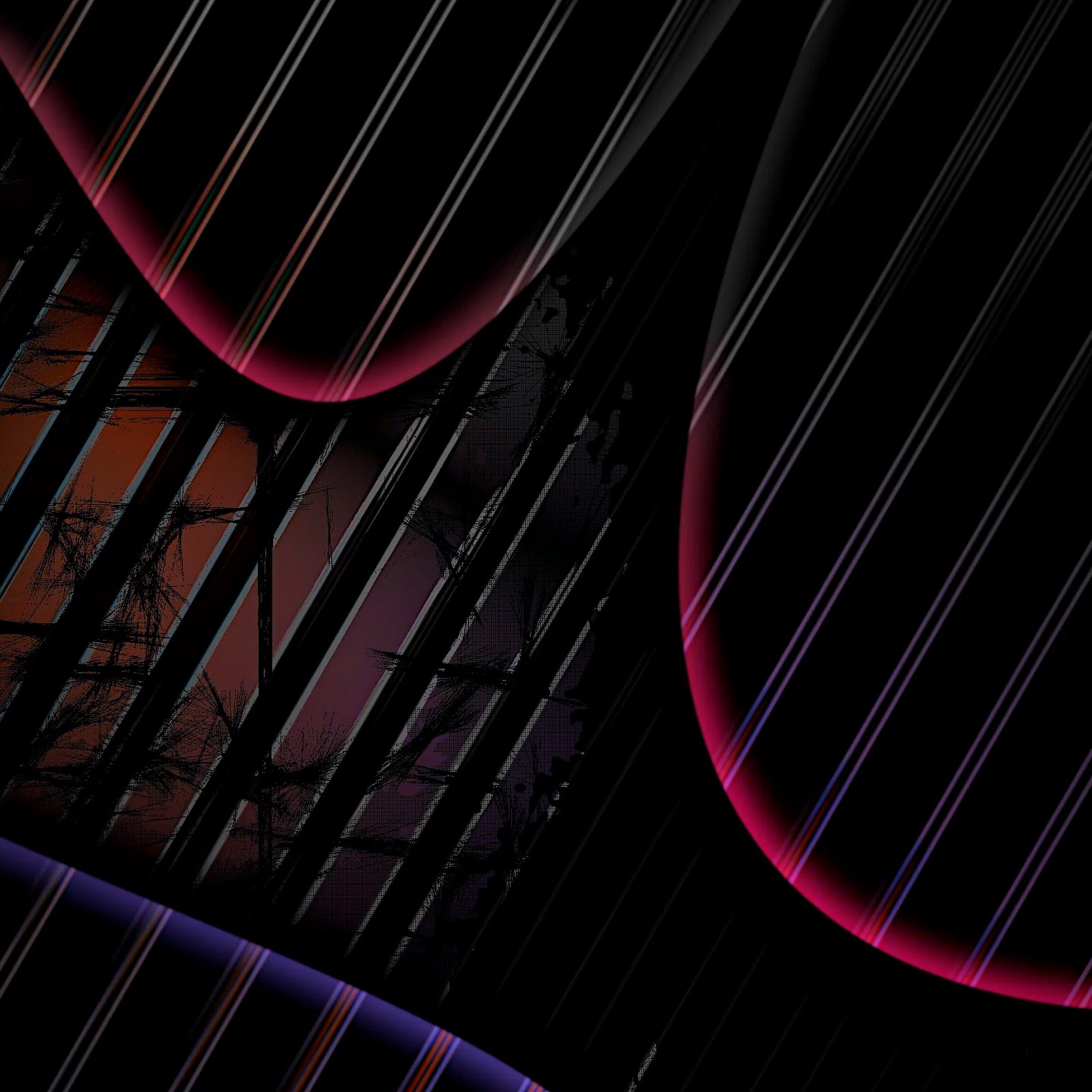 Download Abstract, Line, Dark, Geometric 2K iPhone