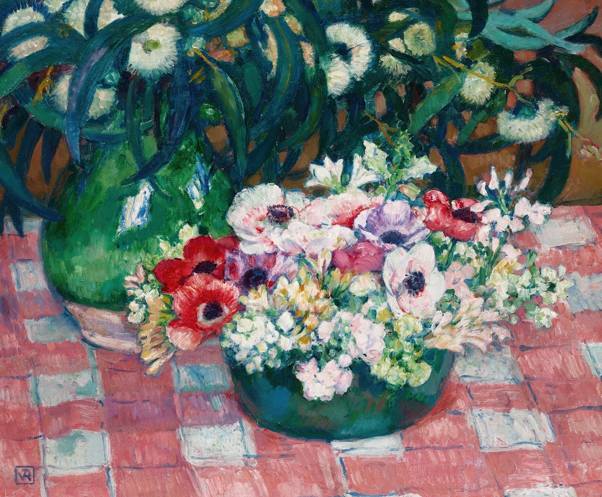Anémones et eucalyptus 1919 1920