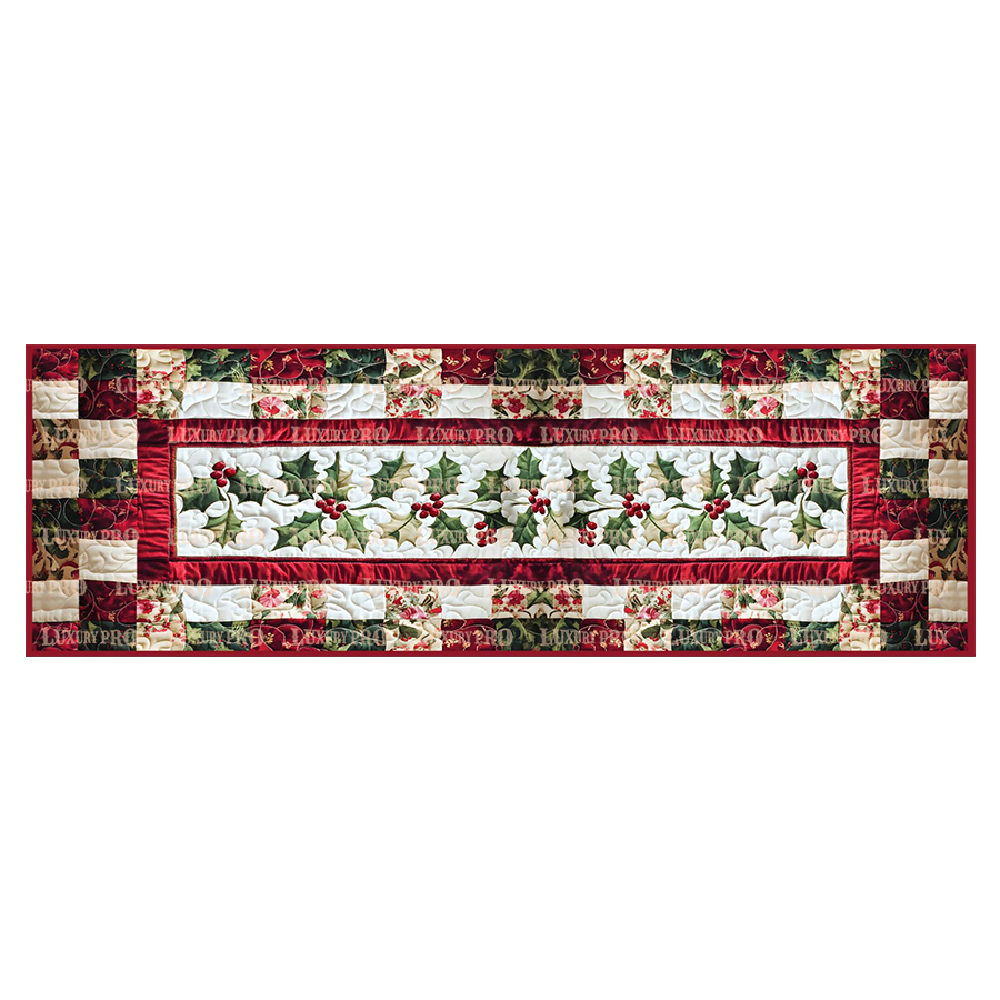 Quilted Rectangular Table Mat [Brushed Fabric]