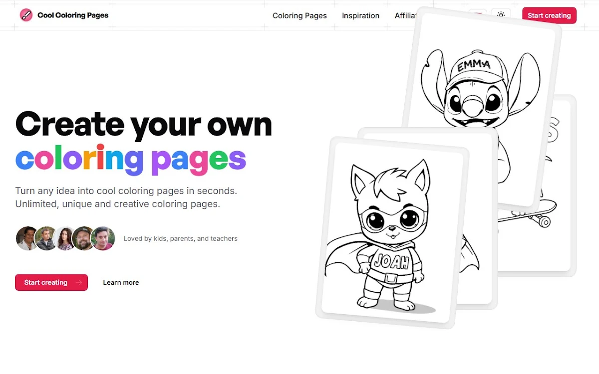Captura de Cool Coloring Pages