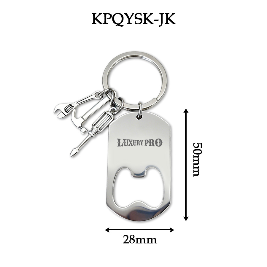 Bottle opener keychain - laser