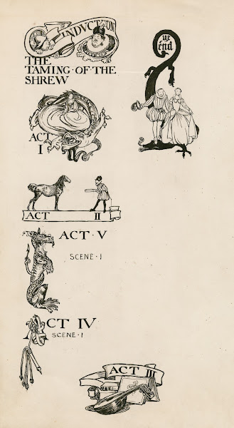 Taming of the shrew Headings 1900