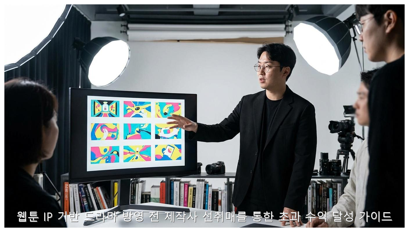 웹툰 IP 기반 드라마 방영 전 제작사 선취매를 통한 초과 수익 달성 가이드 핵심 안내 및 분석 인포그래픽 (2)
