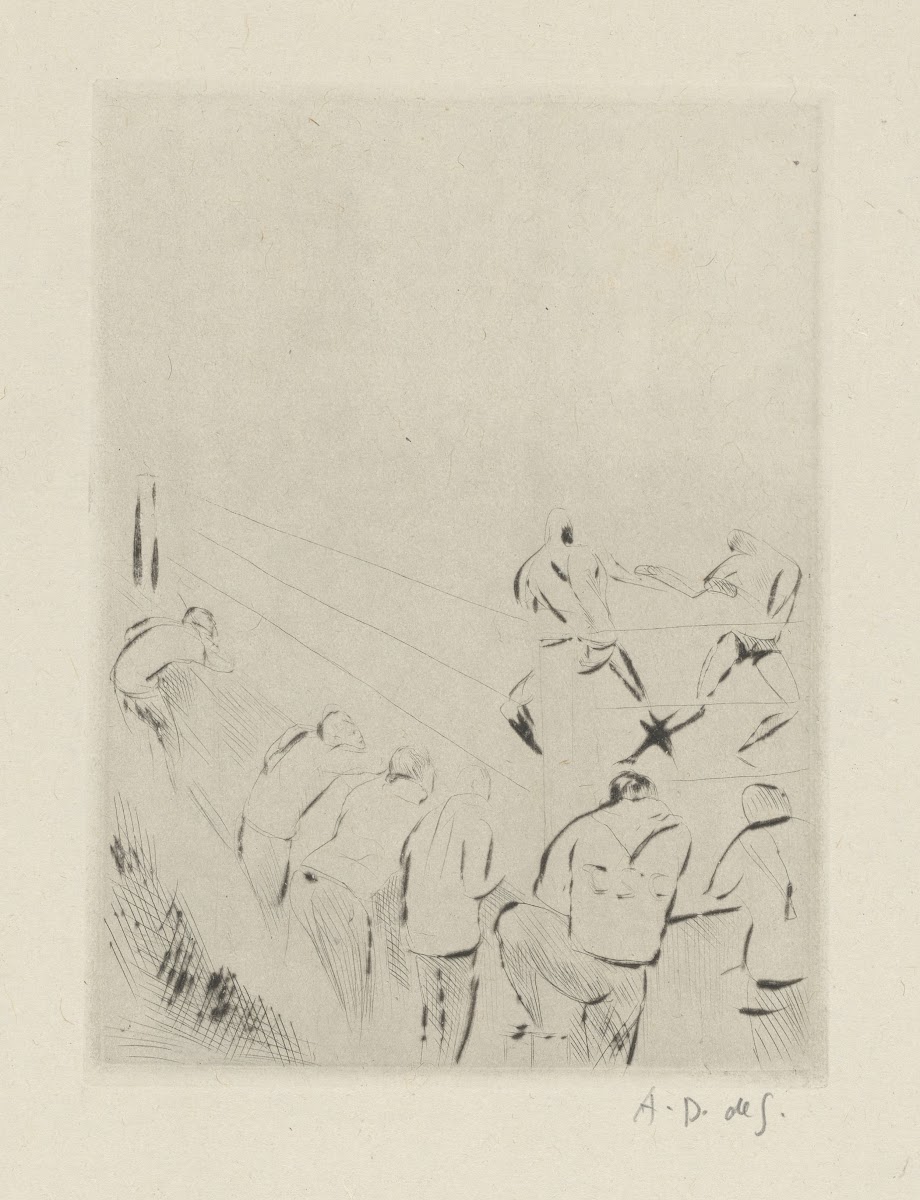 Tableau de la boxe illustré de 29 gravures à leau forte pl 30 1923