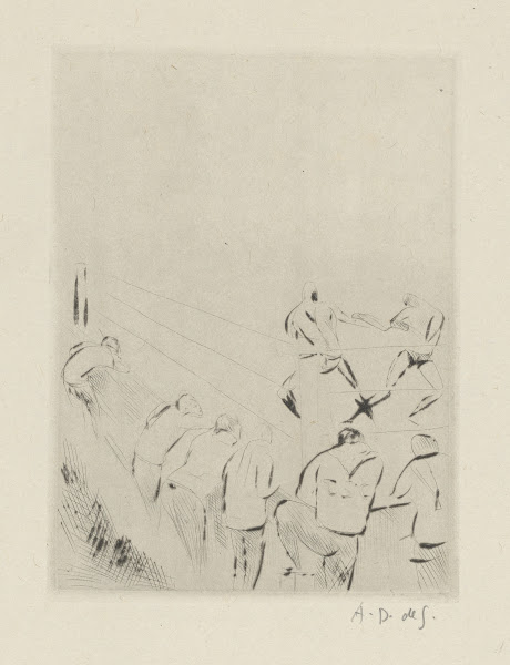 Tableau de la boxe illustré de 29 gravures à leau forte pl 30 1923