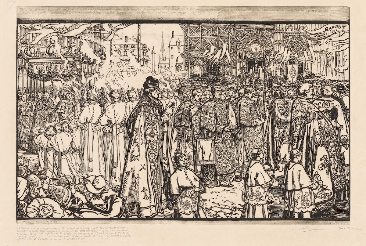 La Procession de la Fête Dieu à Nantes 1901