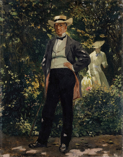 Portrait of the American Secretary of State William H Seward in the Garden 1869