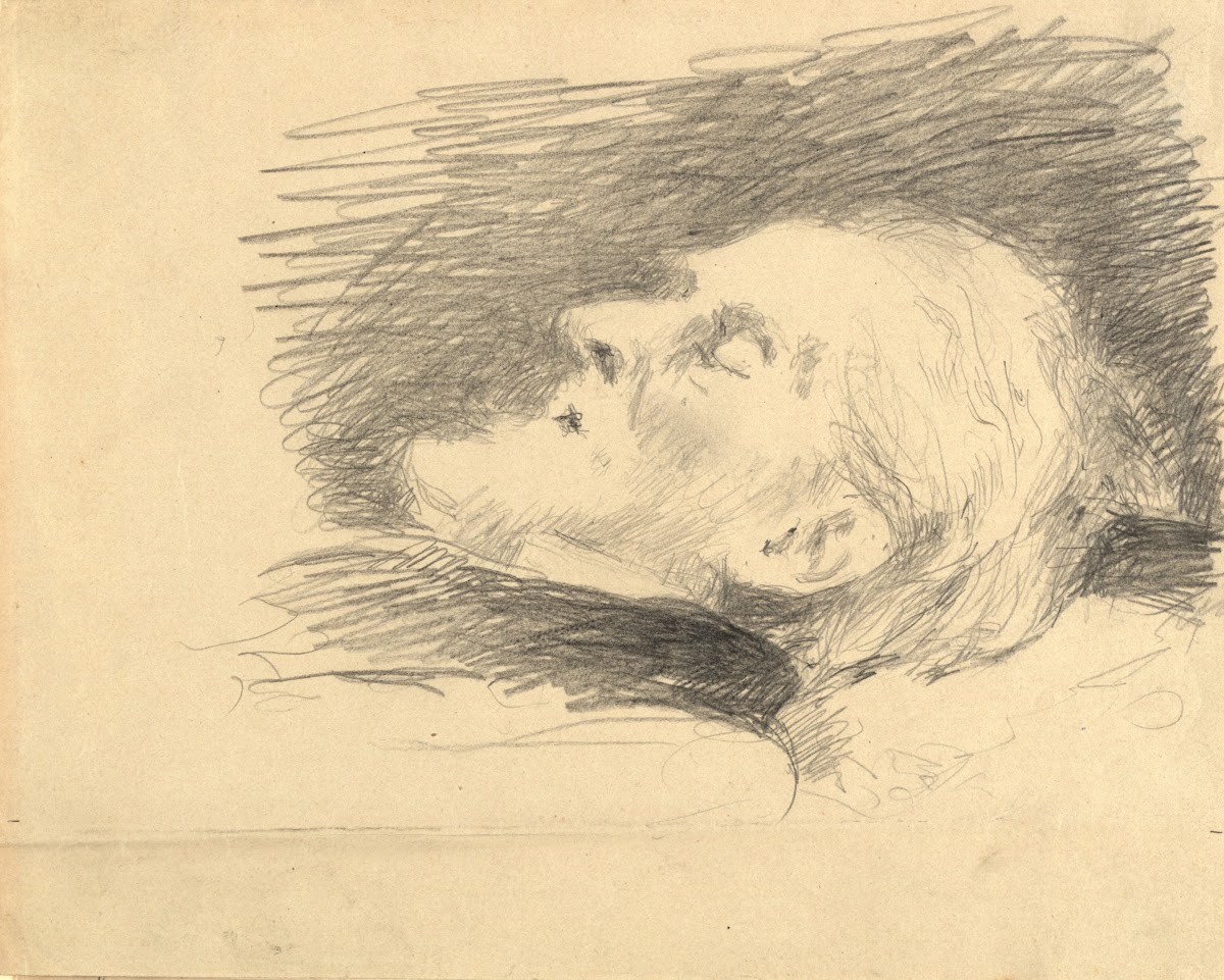 Rudolf von Alt am Sterbebett 1905
