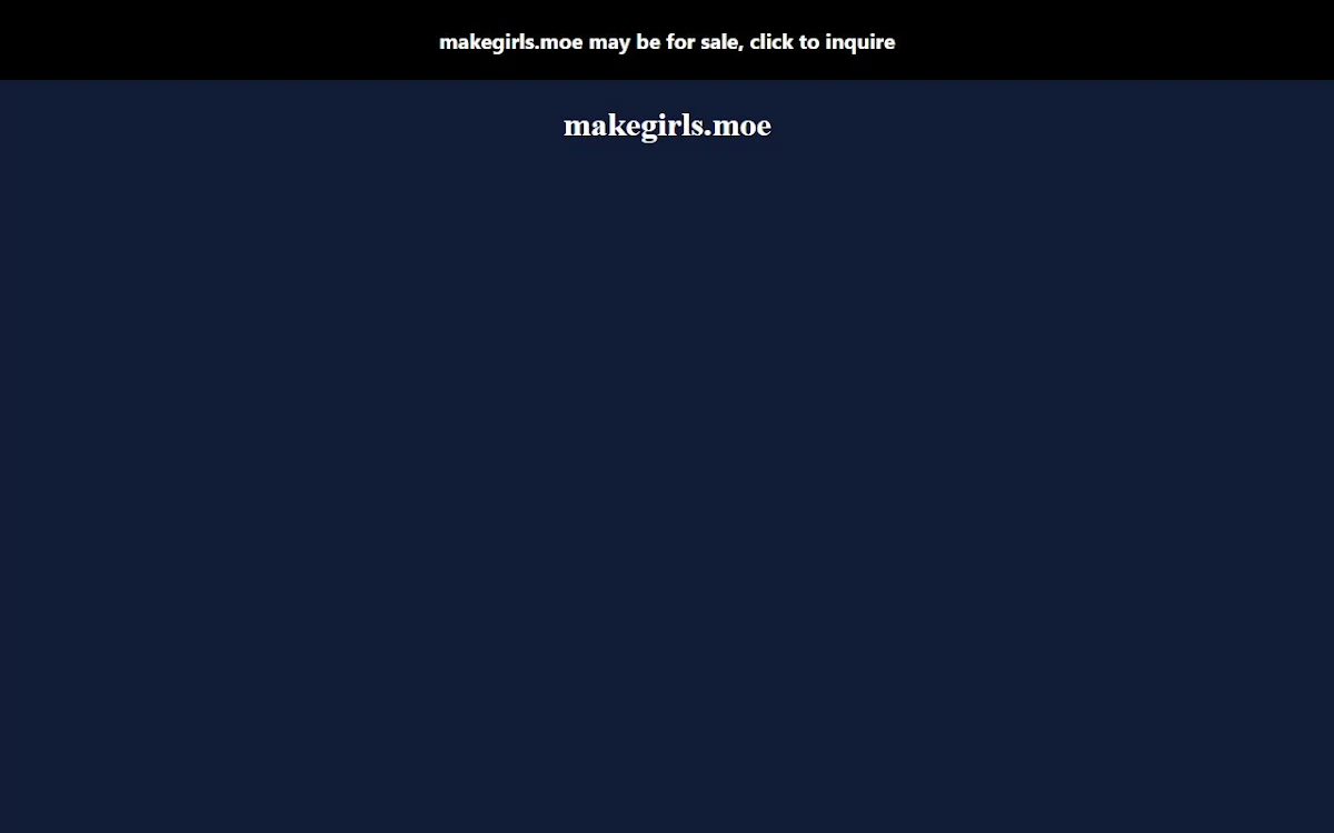 Captura de MakeGirls.moe