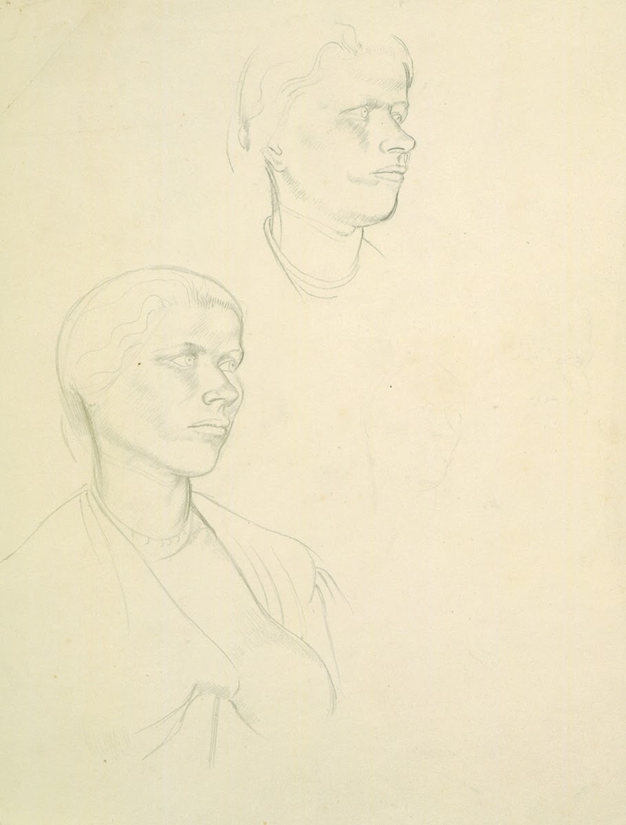 Untitled  preparatory drawing for The marriage at Cana circa 1922