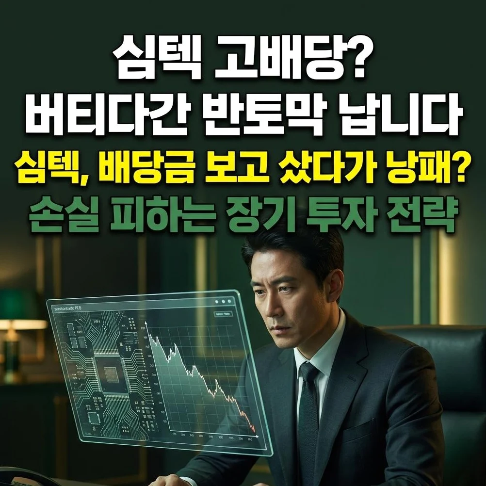 심텍 고배당만 믿고 버티다간 '반토막' 납니다: 가치 투자자가 100% 착각하는 치명적 오류