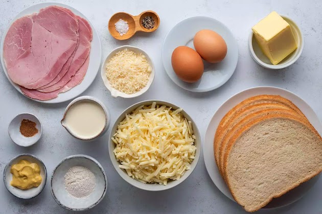 Ingrédients du Croque Madame