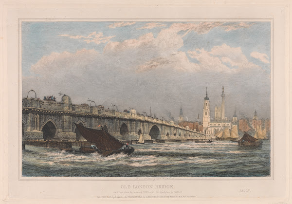 Old London Bridge after the Repair of 1700 until 1831 1833