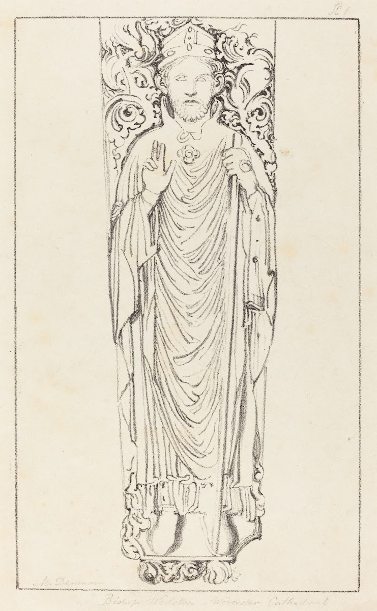 Bishop Wulstan in Worcester Cathedral 1829