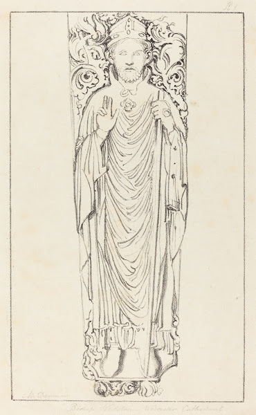 Bishop Wulstan in Worcester Cathedral 1829