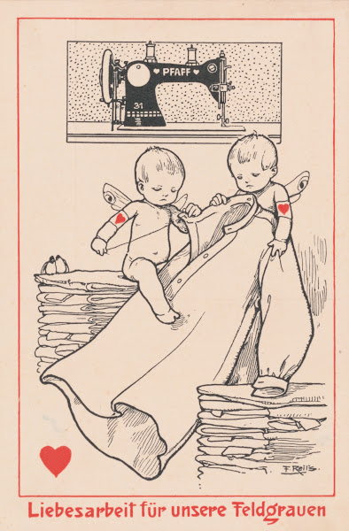 Liebesarbeit für unsere Feldgraven 1914