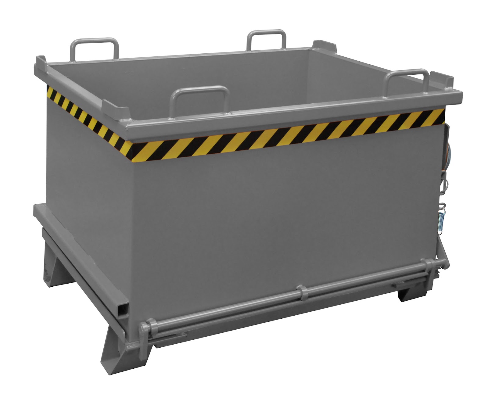 Bodemklepcontainer SB 750, gelakt, Muisgrijs