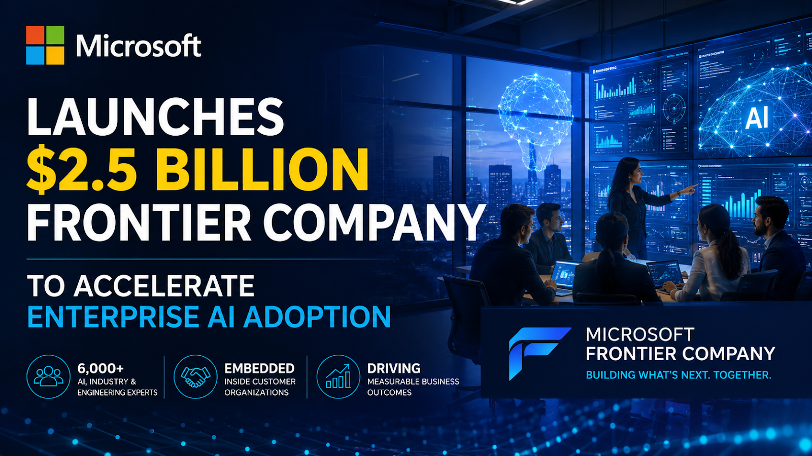 Microsoft Launches $2.5 Billion Frontier Company to Accelerate Enterprise AI Adoption
