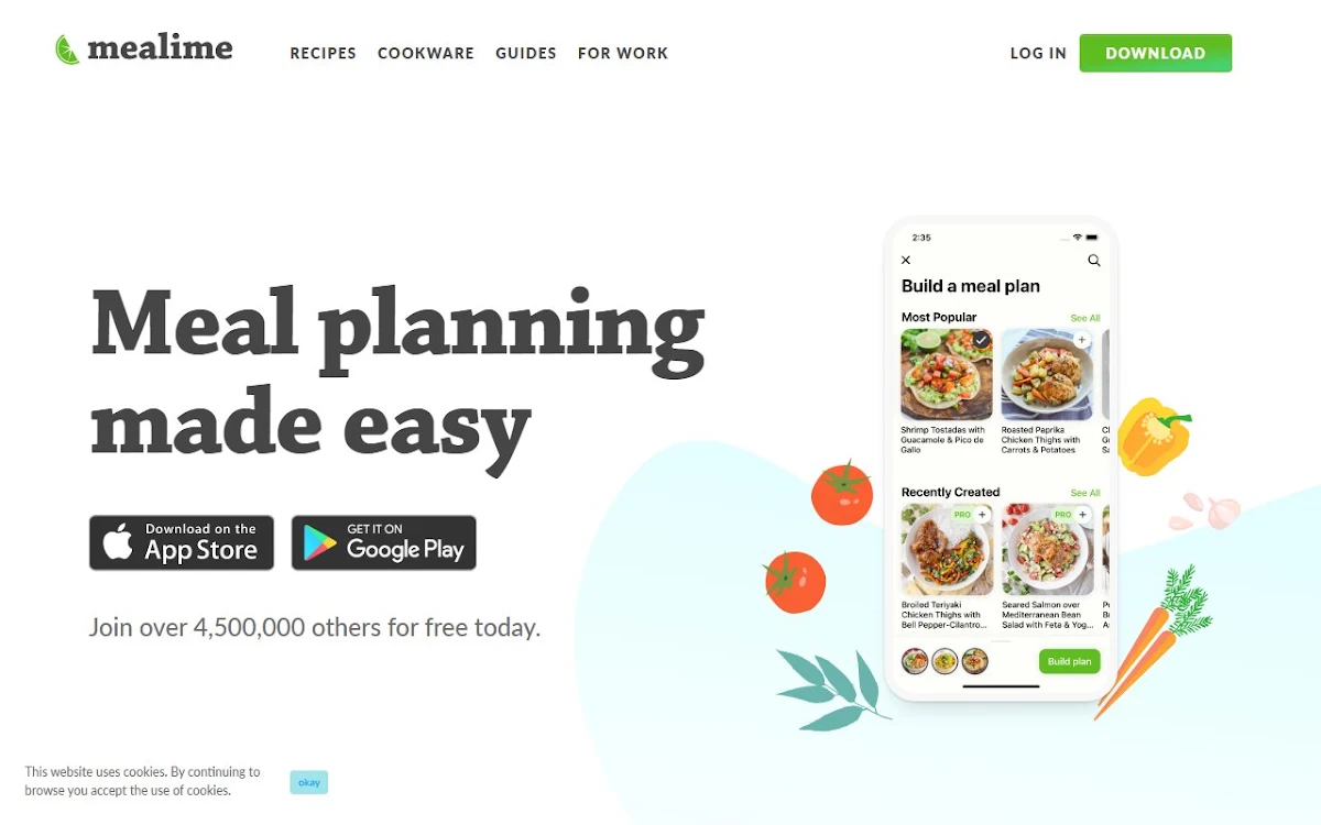 Captura de MealForMe