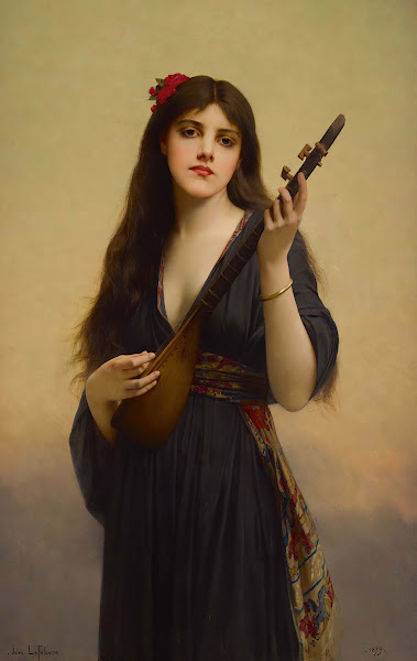 Woman Playing A Lute 1879
