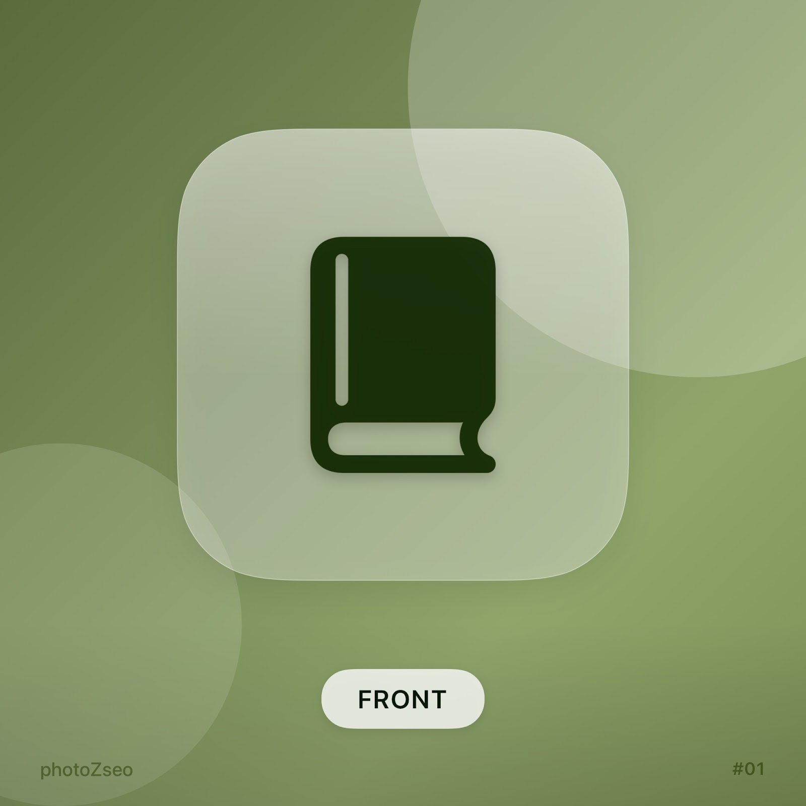 Leather Notebook A5 — Olive