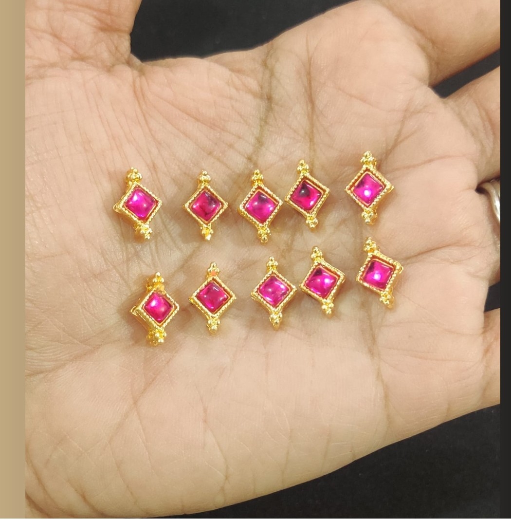 Pink Square Pendent Tikali-P21-pack of 10