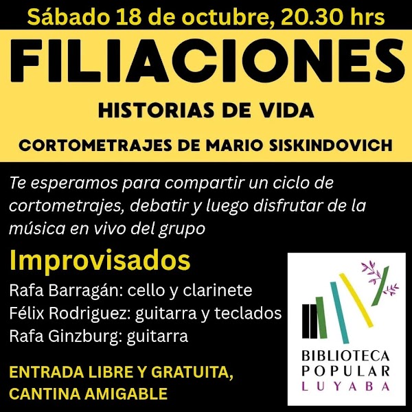 Filiaciones: Historias de Vida, Cortometrajes de Mario Siskindovich