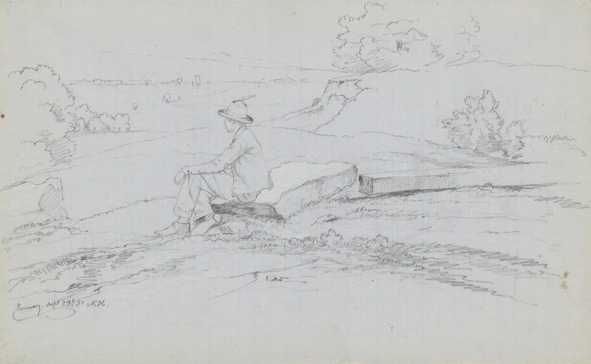 Study for White Mountains from North Conway New Hampshire recto 1851
