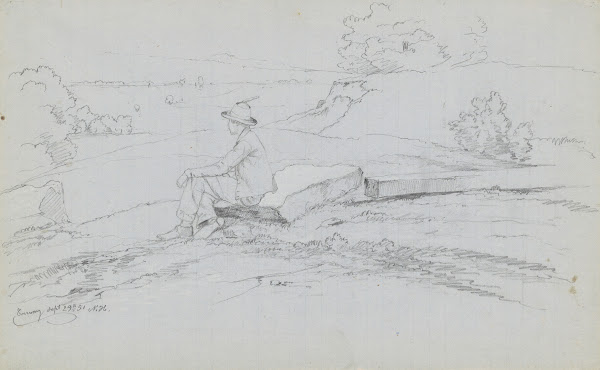 Study for White Mountains from North Conway New Hampshire recto 1851