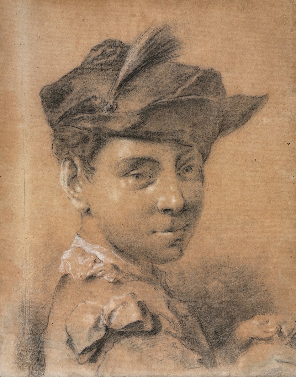 Head of a Young Man Wearing a Hat before 1735