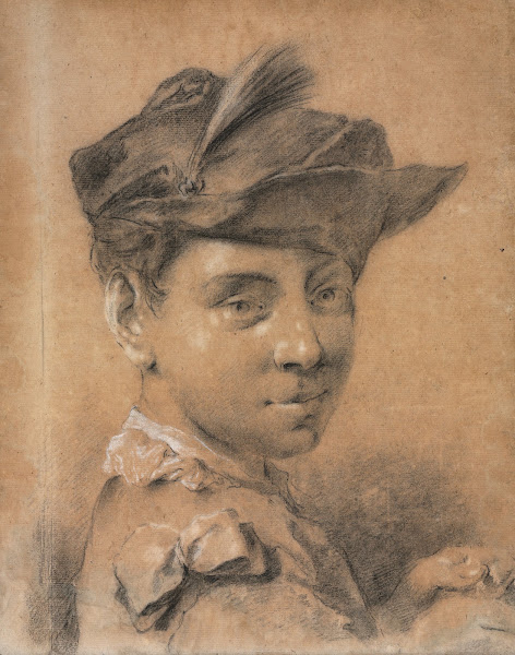 Head of a Young Man Wearing a Hat before 1735
