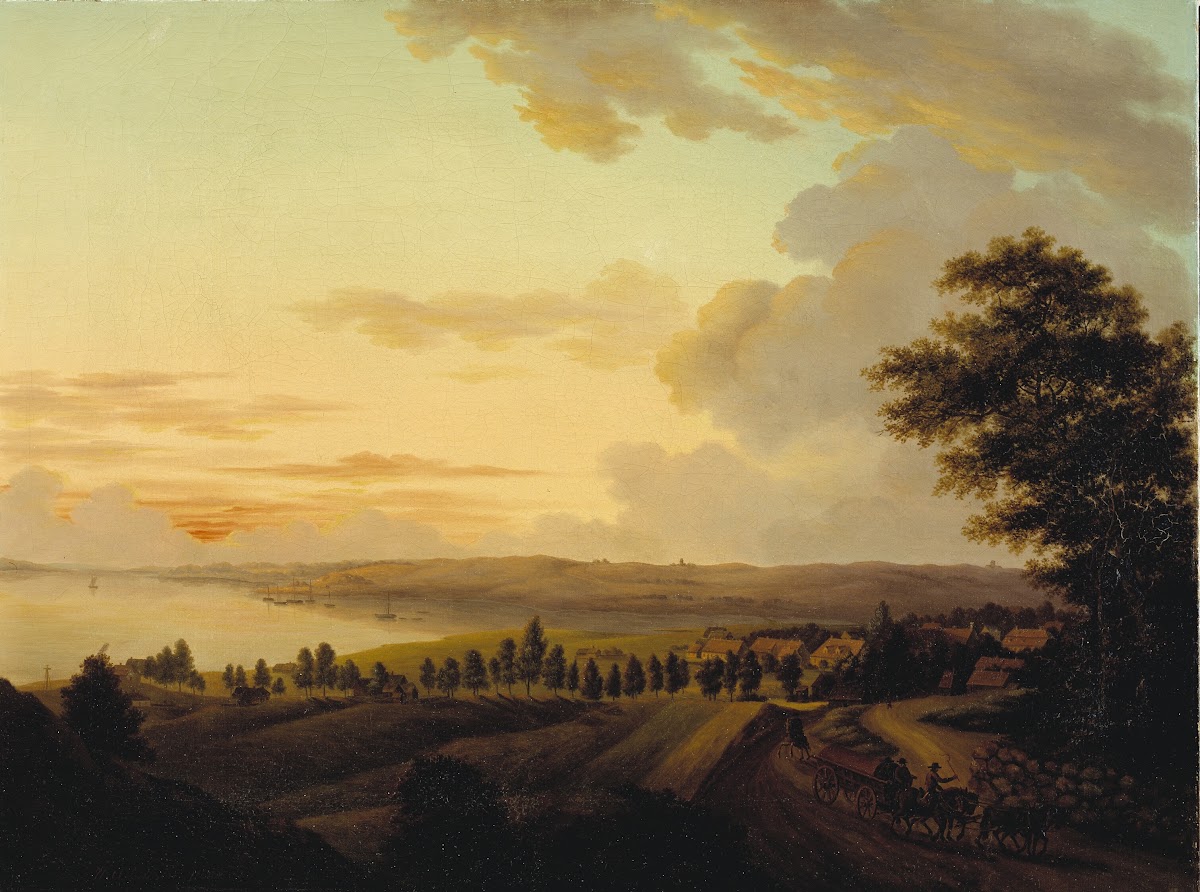 Sjællandsk landskab aften 1810