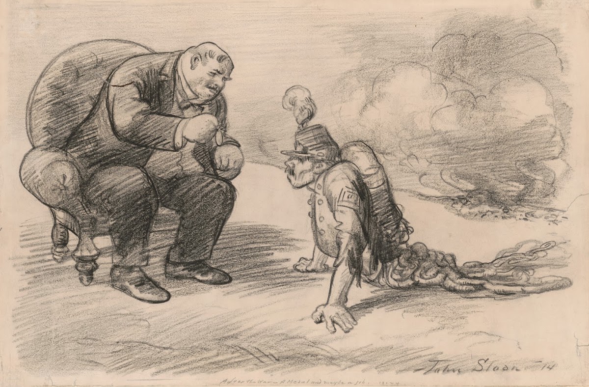 After the war a medal and maybe a job 1914