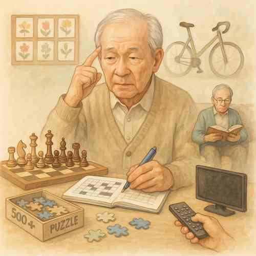 70대 기억력 저하 막는 뇌 자극 활동 5가지 - 치매 예방 습관