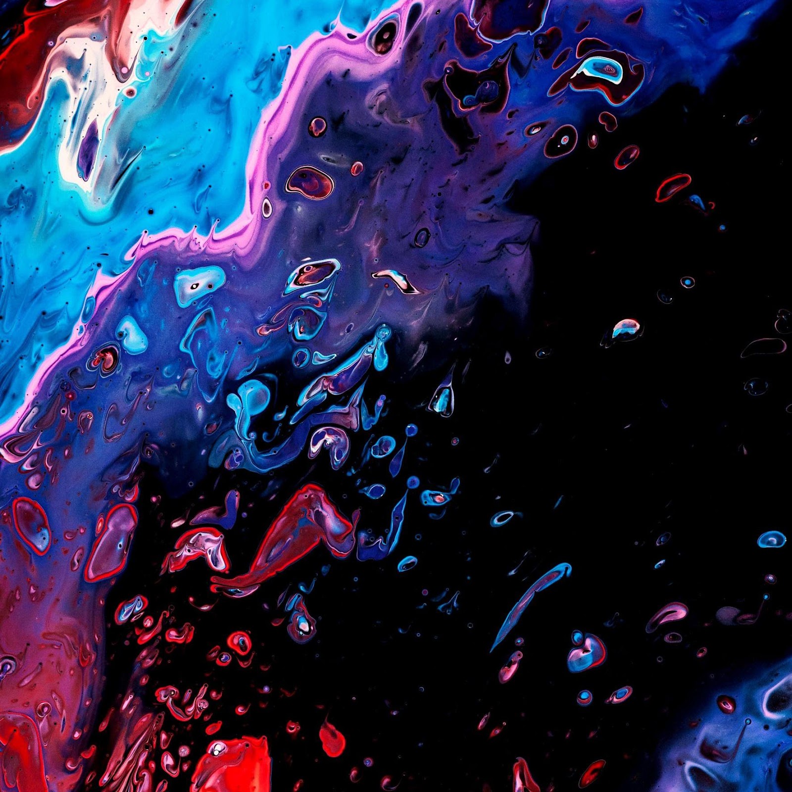 Download Abstract Neon Fluid Wave 2K iPhone
