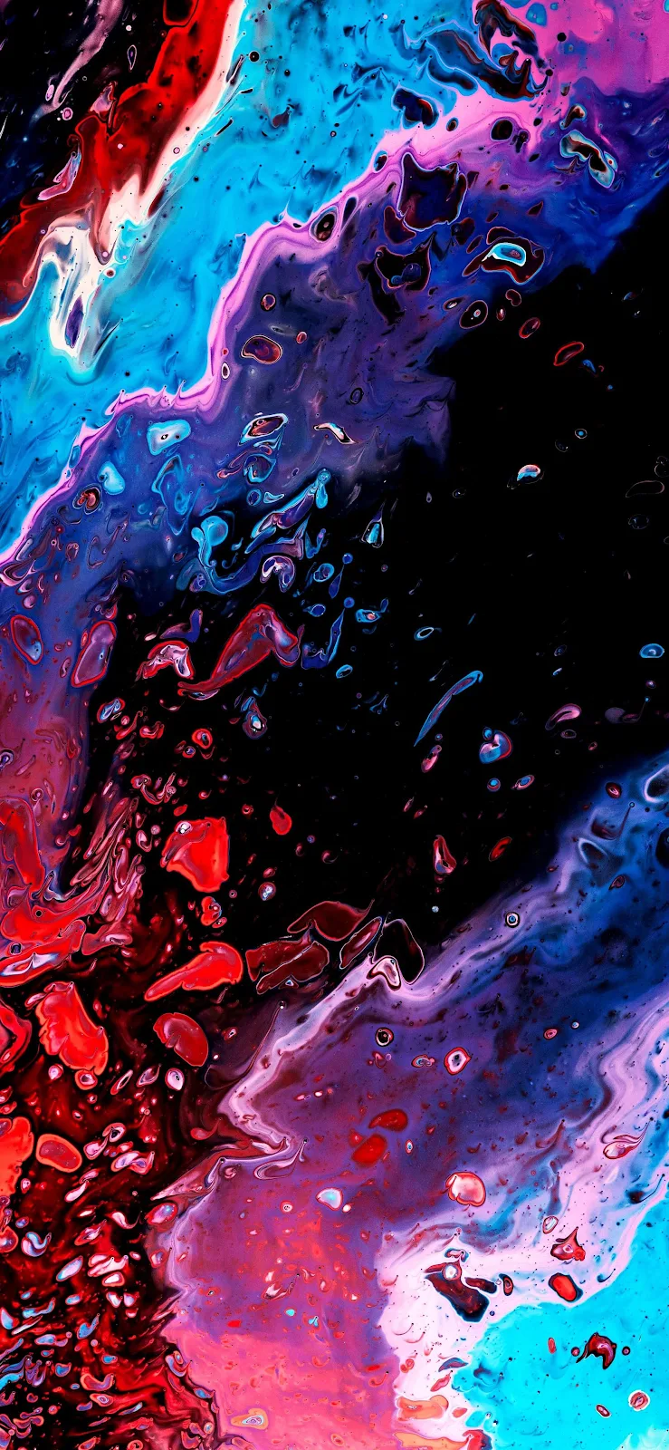 Abstract Neon Fluid Wave - Fluid Digital Art 2K iPhone Wallpaper (1772x3839)