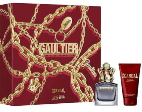 ESTUCHE JEAN PAUL GAULTIER SCANDAL HOMBRE 2PZS 100ML EDT + GEL DE BAÑO