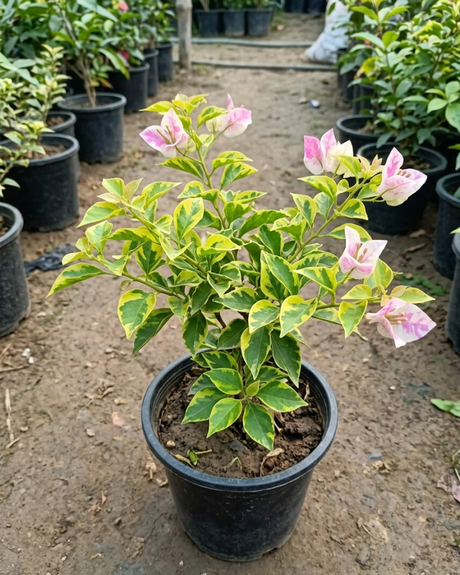 Imported Splash Variegated Bougainvillea Plant — view 4