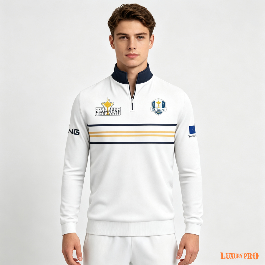 AOP FLP Stand Collar Zip Long Sleeve