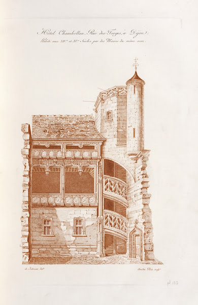 Hôtel Chambellan rue des forges à Dijon habité aux XIVe et XVe siècles par des m