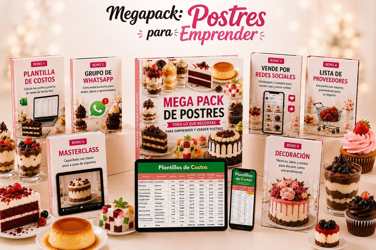 MegaPack Postres para Emprender