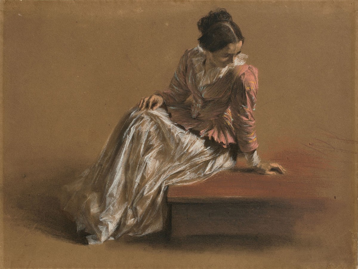 Emilie in a Red Blouse Circa 1850